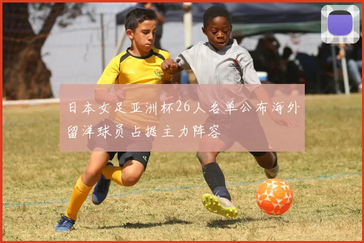 日本女足亚洲杯26人名单公布海外留洋球员占据主力阵容